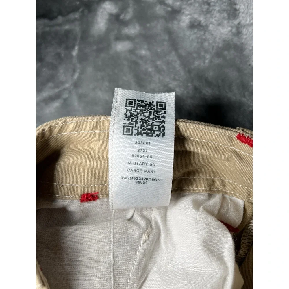 True Religion Pants Men Size 29x31 Stitch Pockets Cargo Tan‎ Pants Y2K Utility